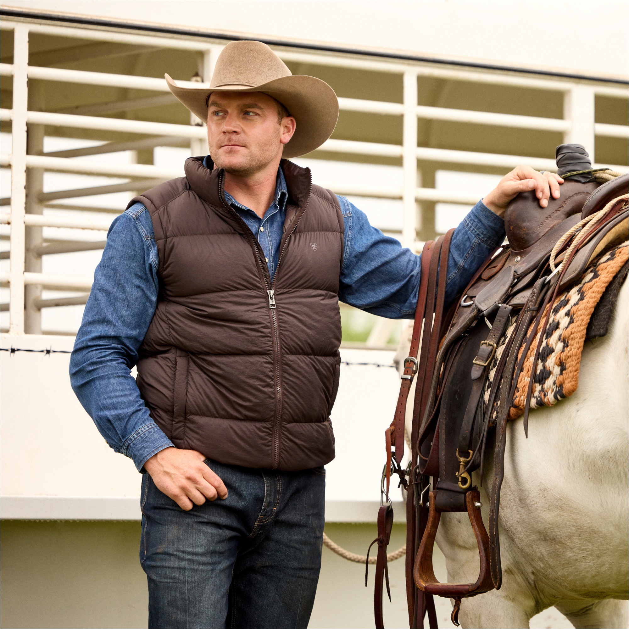 2025 Ariat Mens Ultrapuff Down Vest 10062381 - Java